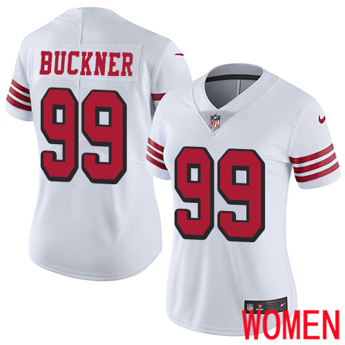 San Francisco 49ers Limited White Women DeForest Buckner NFL Jersey #99 Rush Vapor Untouchable